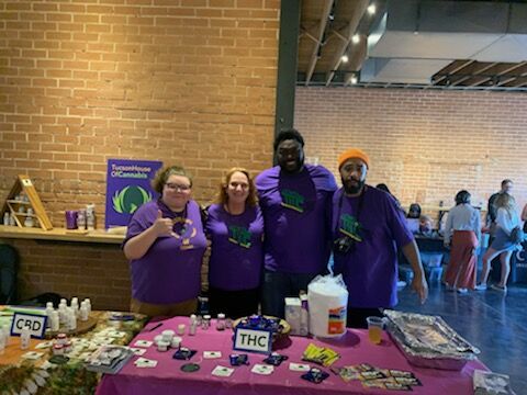 Kelly Davis and Samba Jarju at Tucson Cannafriends